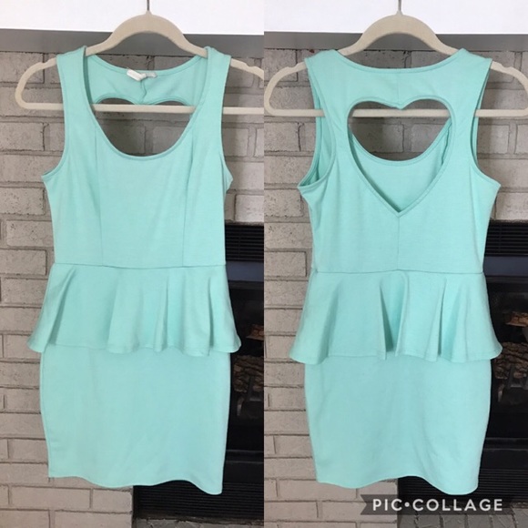 Kirra Dresses & Skirts - PacSun Mint Peplum Dress